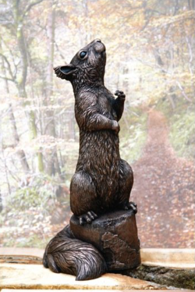 Charles Red Squirrel Sculpture
