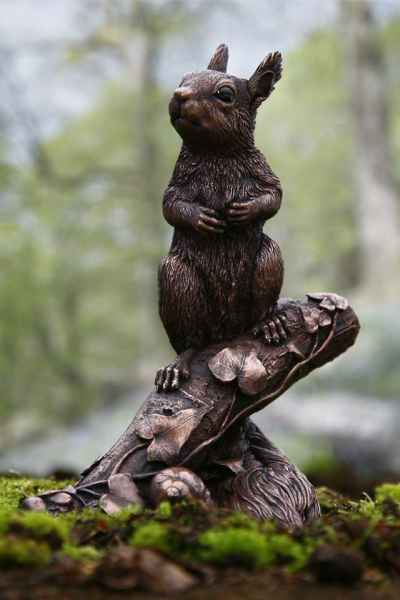 George Red Squirrel Sculpture
