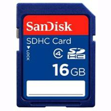 16GB SanDisk SDHC Card