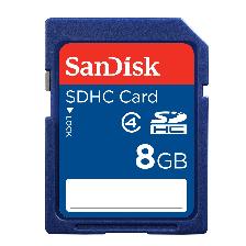 8GB SanDisk SDHC Card