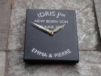 Welsh Slate Birth Date Clock