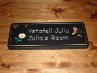 Welsh Slate Room Name Sign
