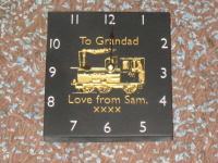 Welsh Slate Personalised Clock