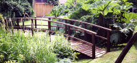 Bridge 6 - 21ft (6.40m) curved bridge (Country style) - stained Dark Oak. POA